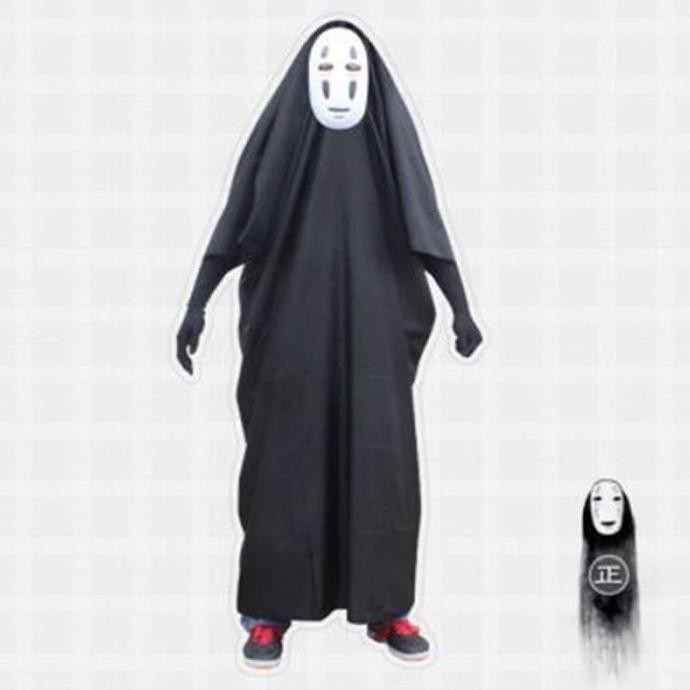 BDC Topeng No Face Spirited Away Mask Kaonashi Cosplay Topeng Hantu Jepang TERLARIS