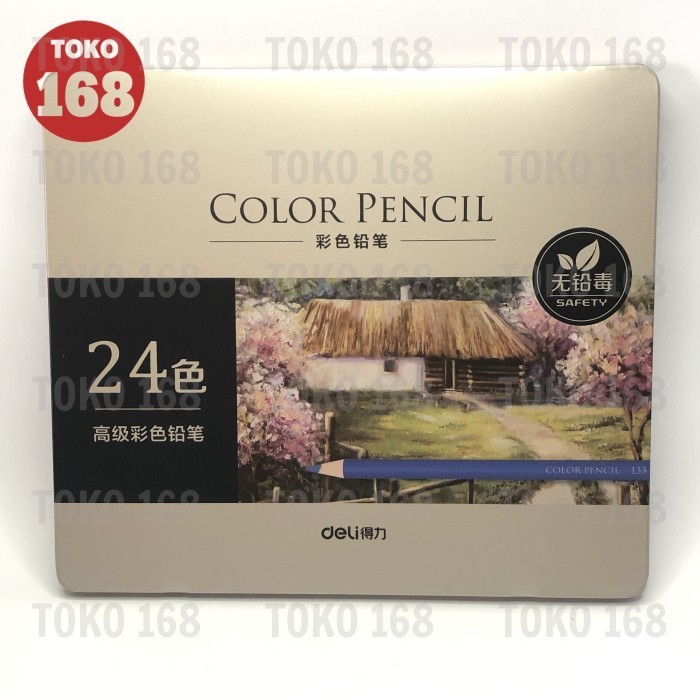 

Deli Color Pencil Pensil Warna 24 Warna 6565 (Set) -Anza Wahda