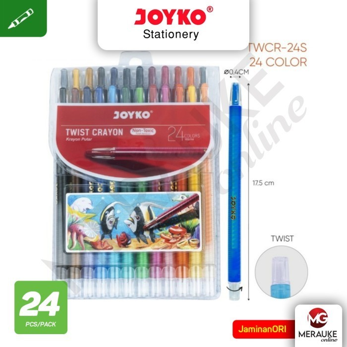 

Joyko Crayon Putar 24 Warna Twcr-24S -Anza Wahda