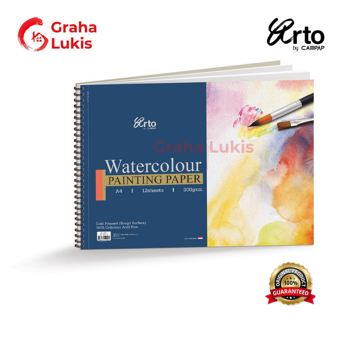

Arto Watercolour Paper A4 Wire O - 300Gsm - Cellulose -Anza Wahda