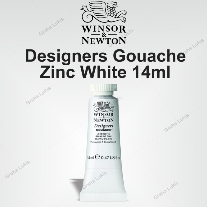 

Winsor & Newton Designers Gouache 14Ml - Zinc White -Anza Wahda