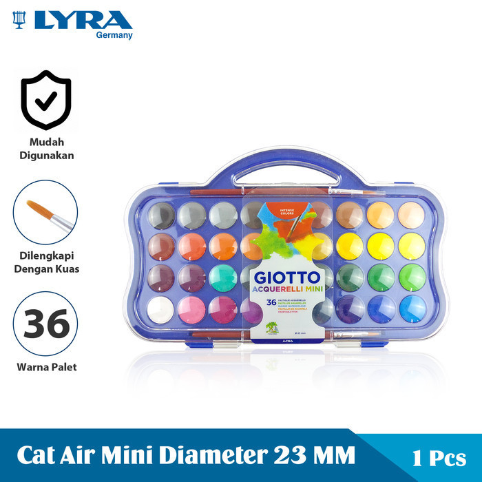 

Giotto Cat Air Mini 23 Mm 36 Warna Acquerelli Mini Lyr-352700 -Anza Wahda