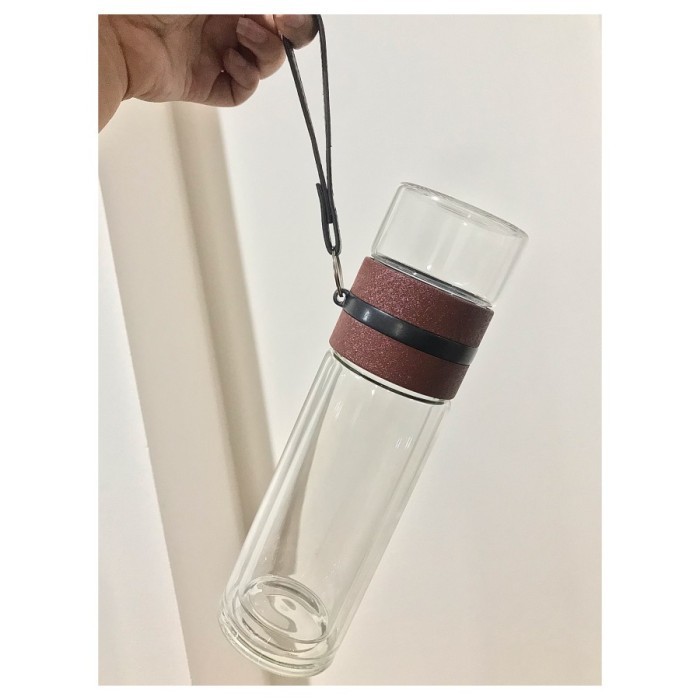 Botol Minum Bahan Kaca Tebal Botol Infuser 600 Ml