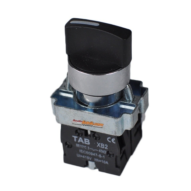 Selector Switch 3posisi Spring-Return 22mm TAB LAY5-BD53