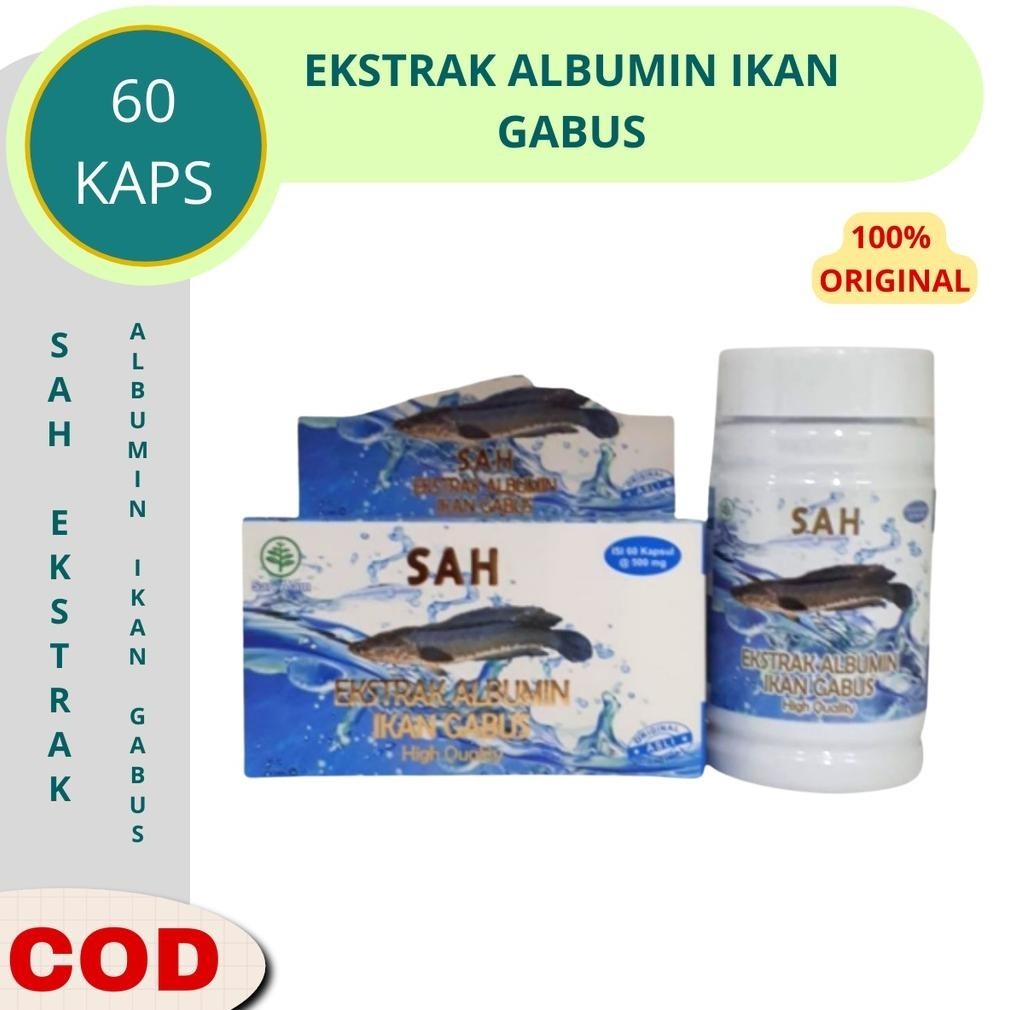 Kapsul Ikan Gabus SAH Ekstrak Albumin Ikan Gabus Kapsul Original 60 Capsule
