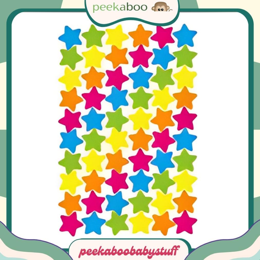 

New Arrival Sticker Rewards Anak - Star Diagonal Color || Sticker Reward Anak || Stiker Lucu Diy Murah Promo Terbatas