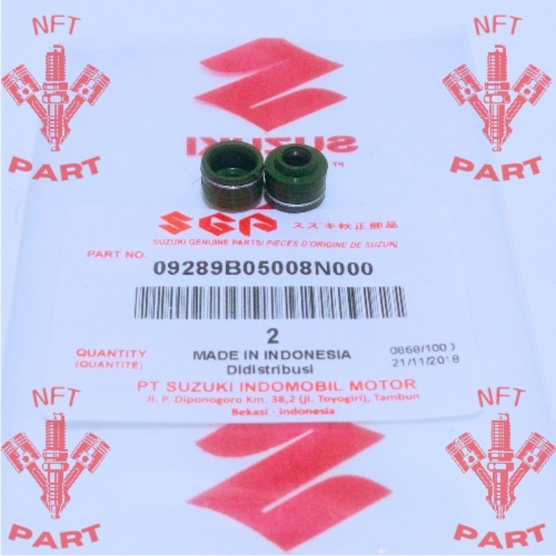 Seal Sil Klep 1 Per Set Smash Shogun Spin Skywave Skydrive Hayate Letz Address Nex Axelo asli ori or