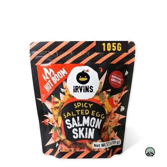 

READY STOCK IRVINS HOT BOOM /SPICY SALTED EGG SALMON SKIN 105GR @MRWORLDSHOPPER !!!!!