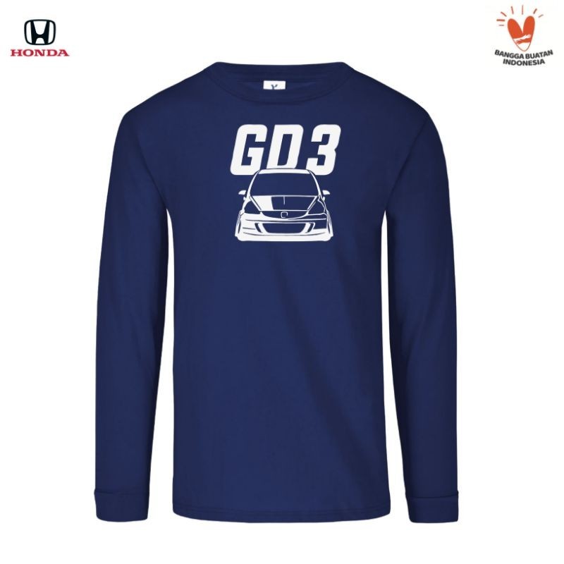 Tshirt Baju Kaos Lengan Panjang Honda Jazz GD 3