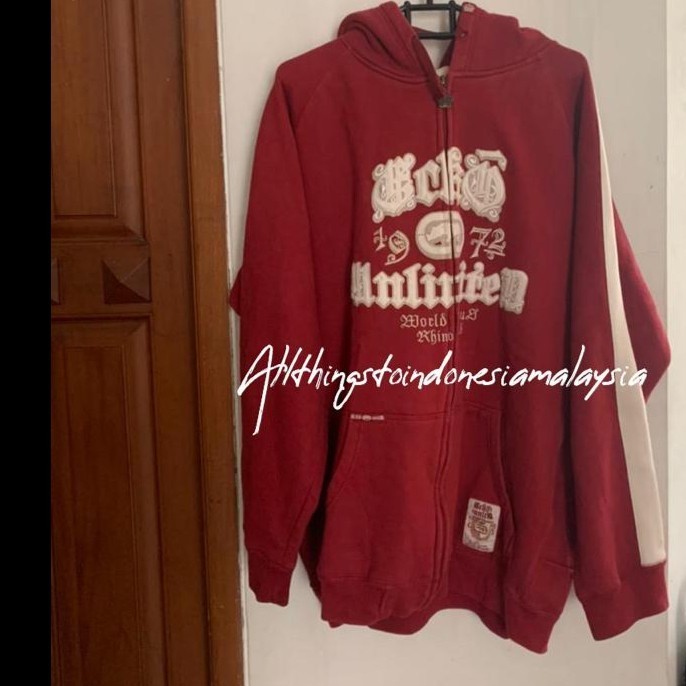 ORIGINAL AS JACKET HOODIE ECKO UNLTD - MAROON