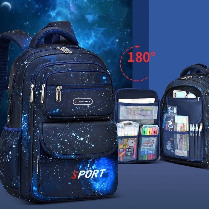 Tas Ransel Sekolah Anak Laki Laki Sd Anti Air , Tas Sd Ta015