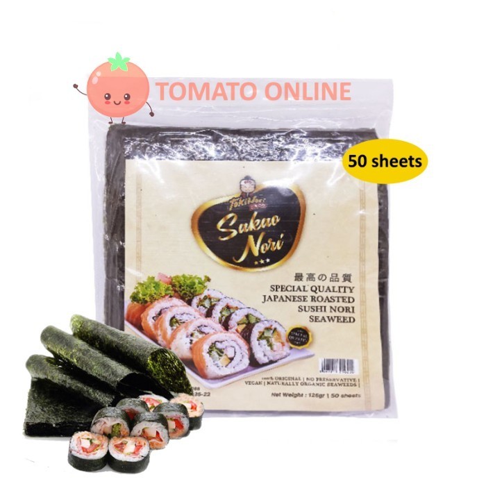 

Tokin Sushi Sakao N Special Grade Seaweed Rumput Laut 50 Sheets