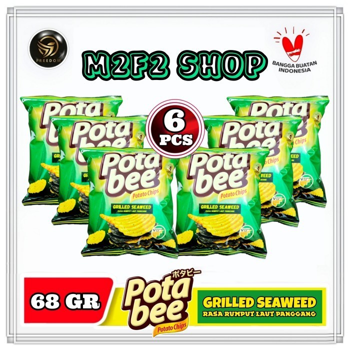 

Keripik Kentang Potabee Grilled Seaweed Rumput Laut - 68 Gr (6 Pcs)