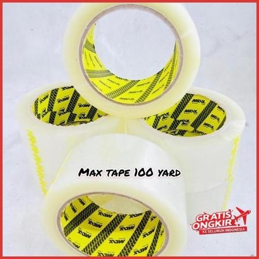 

Baru Lakban Isolasi Bening Lakban Max Tape 48Mm 2Inch 100 Yard Terlaris