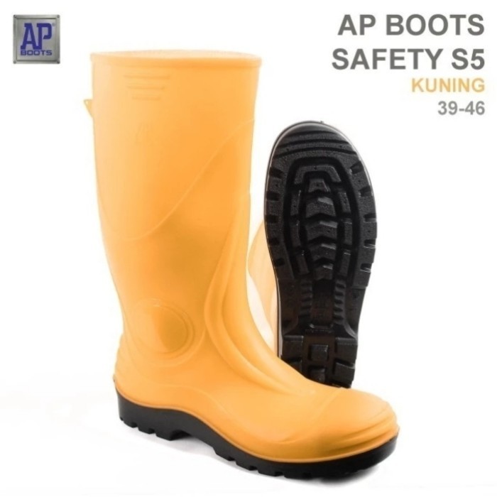 SEPATU SAFETY AP BOOTS S5 / SEPATU SAFETY UJUNG BESI / SEPATU SAFETY