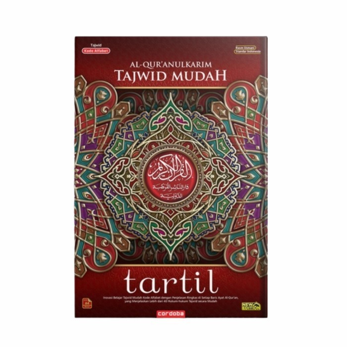 Alquran Tajwid Mudah Tartil Cordoba A4, Al Quran Tartil Non Terjemah