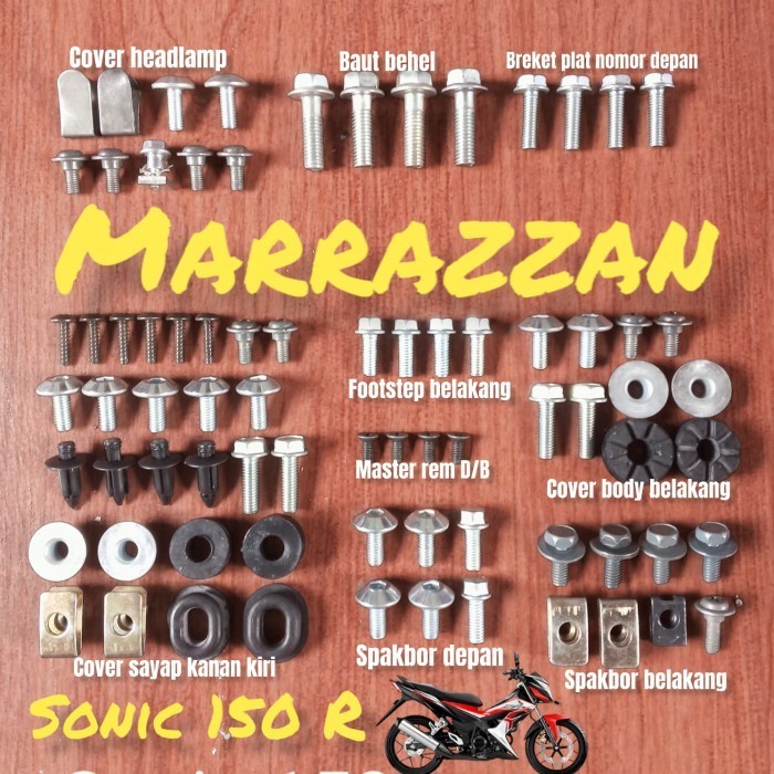 Terbatas Baut Body Sonic 150R Fullset Body Best Quality
