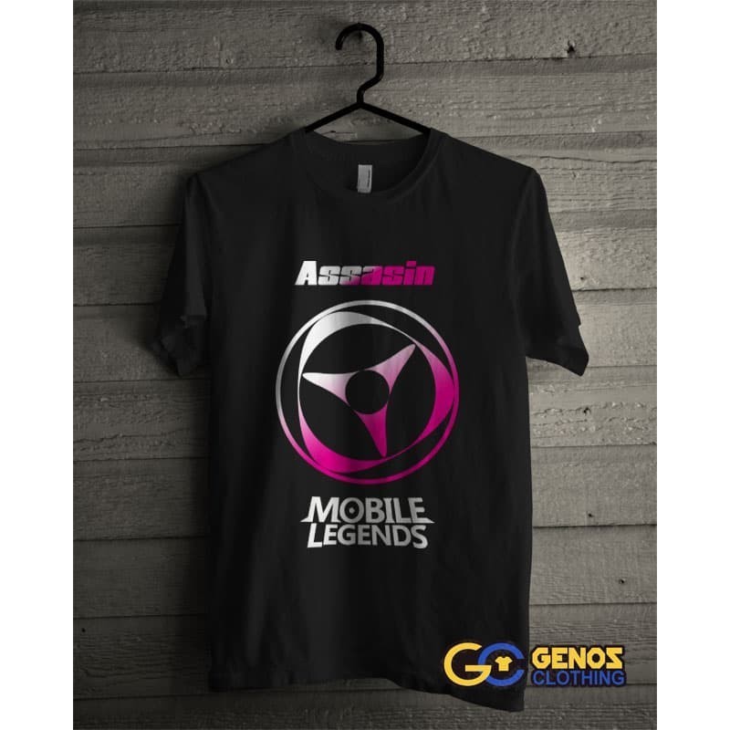 PT808 Kaos Distro Custom 51K Kaos Mobile Legend Assasin Sablon Baju SALE