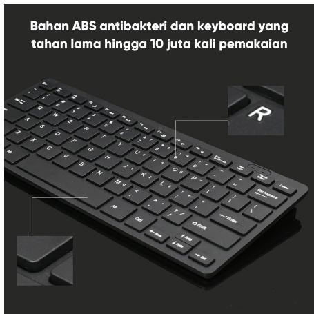 KEYBOARD KABEL GAMING KOMPUTER PC MINI MURAH SILENT TIPIS MINI-HITAM/ SHOPEE