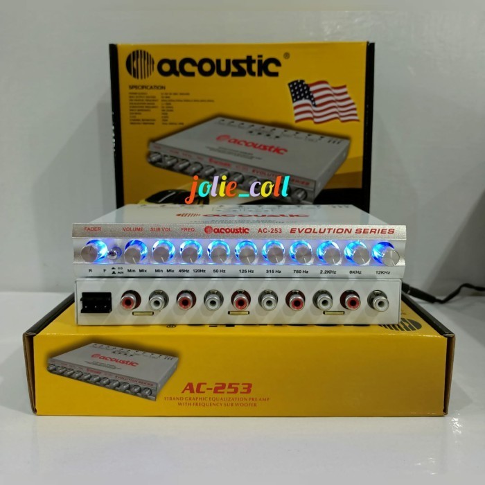 Ready PREAMP PARAMETRIK ACOUSTIC AC-253 DG 11BAND