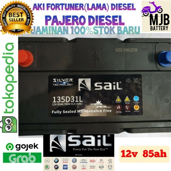 Ready Aki kering SAIL Pajero Fortuner Innova diesel