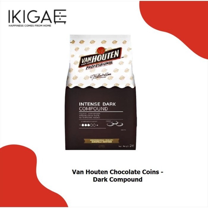 

Ready VAN HOUTEN COIN DARK COMPOUND / COKLAT KOIN DARK COMPOUND 1 KG