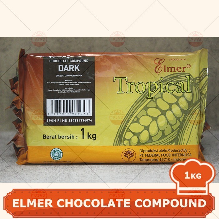 

Ready COKLAT ELMER CHOCOLATE COMPOUND 1KG