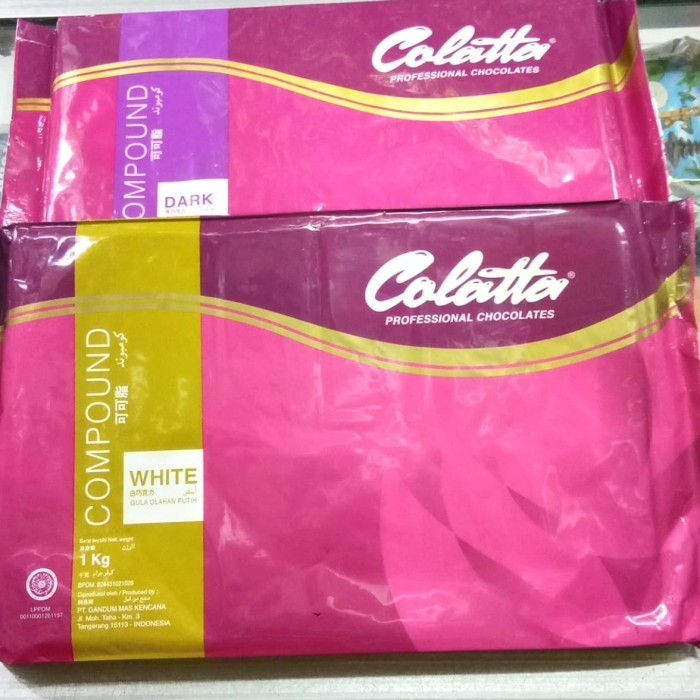 

Ready colatta white chocolate compound 1 kg 1000 gr