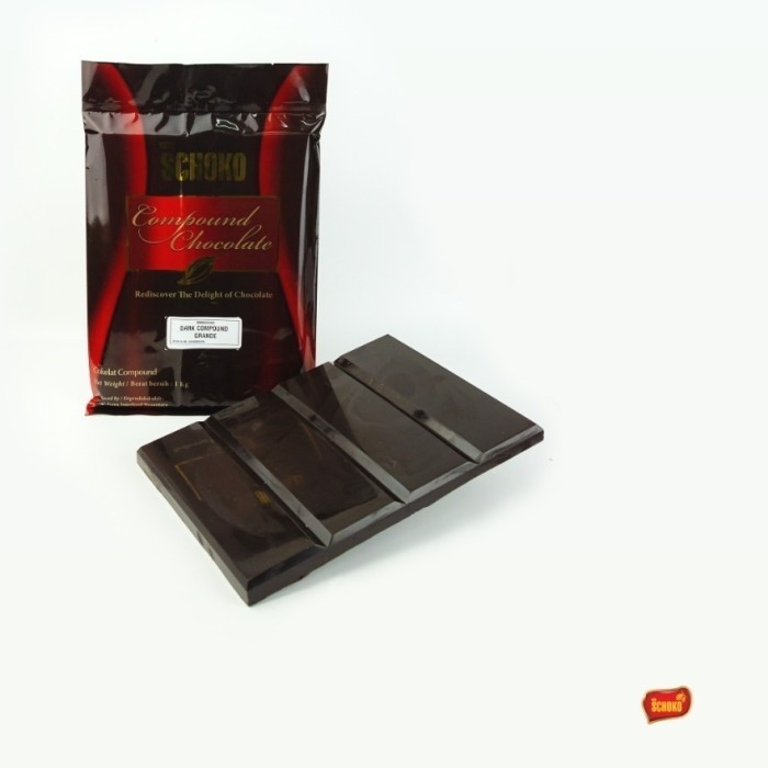 

Ready SCHOKO Dark Chocolate Compound Grande / cokelat blok compound Dark