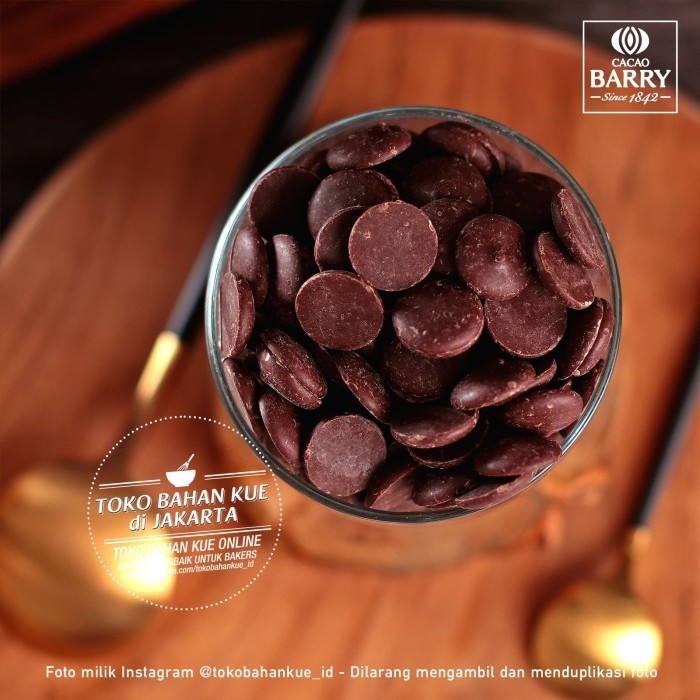 

Ready Cacao Barry Callebaut Mi Amere 100gr 58% Dark Chocolate Couverture