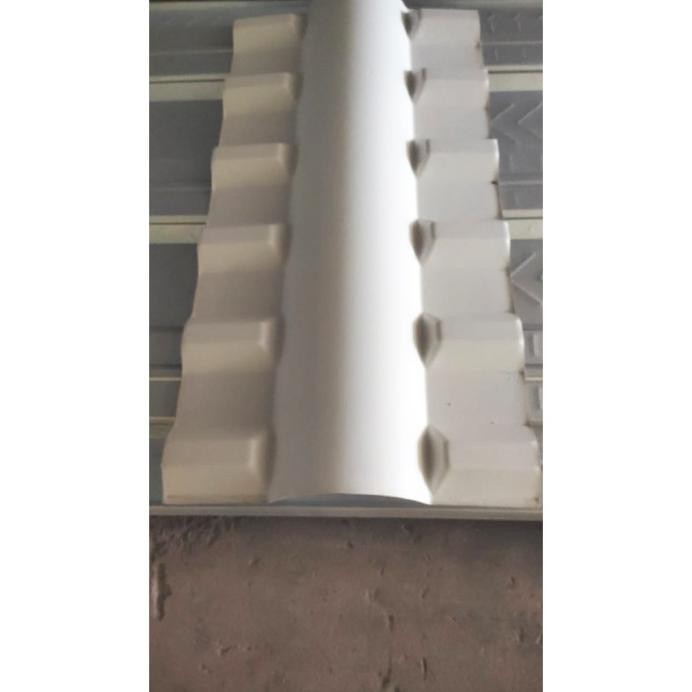 Wuwungan / Nok / Genteng Wuwung Atap Upvc Alderon 860 Putih Biru Doff