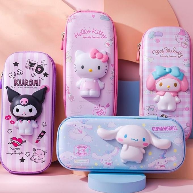 

Tempat Pensil Sanrio Squishy Cinnamoroll Kuromi Melody Kotak Pulpen