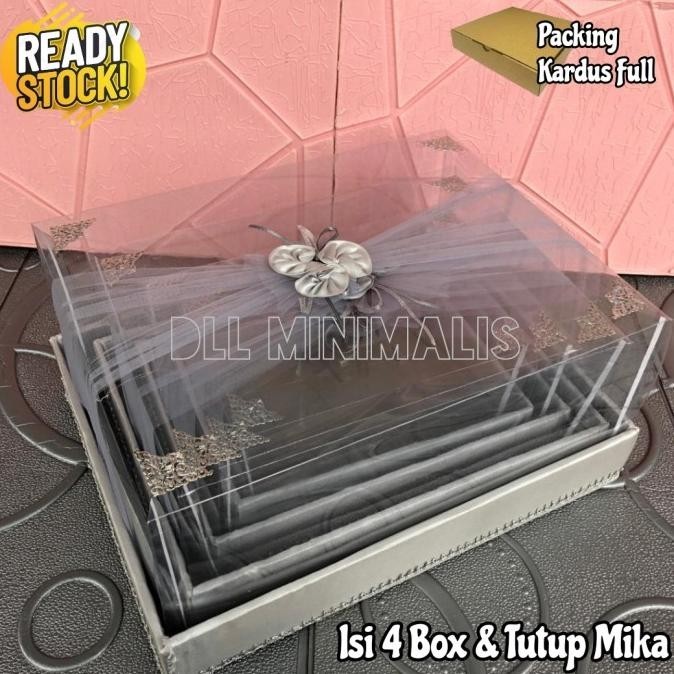 

Hemat Kotak Hantaran/Kotak Seserahan/Box Hantaran 1 Set Isi 4 Pcs Update 2024