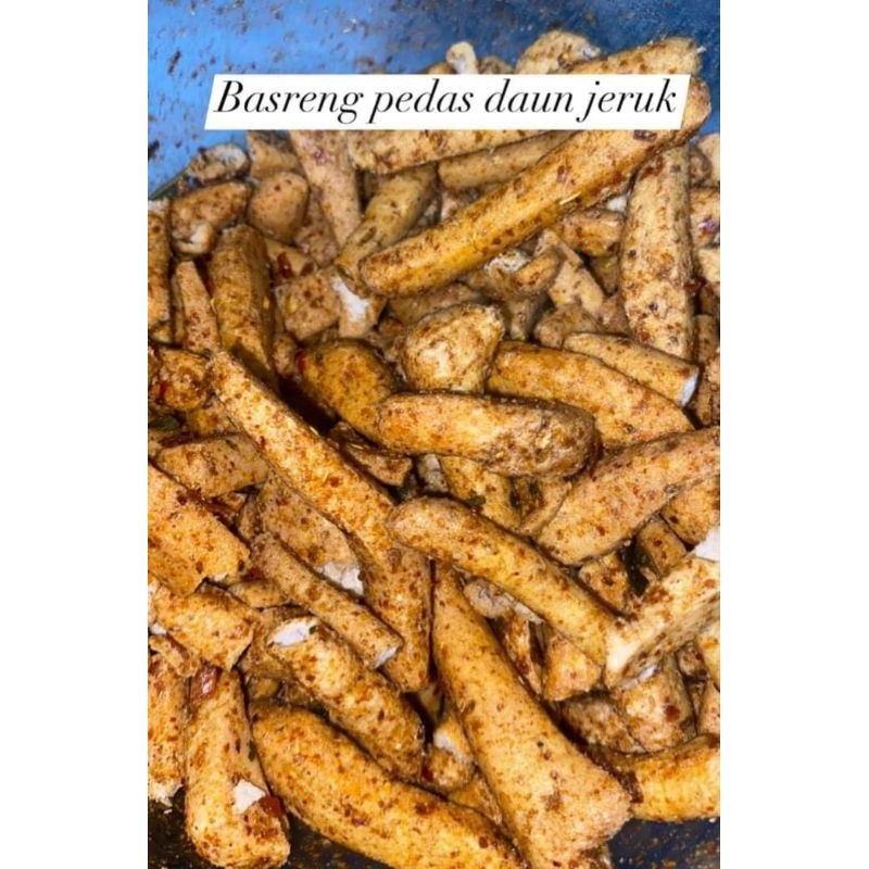 

Basreng Original dan pedas daun jeruk kemasan 500 gram