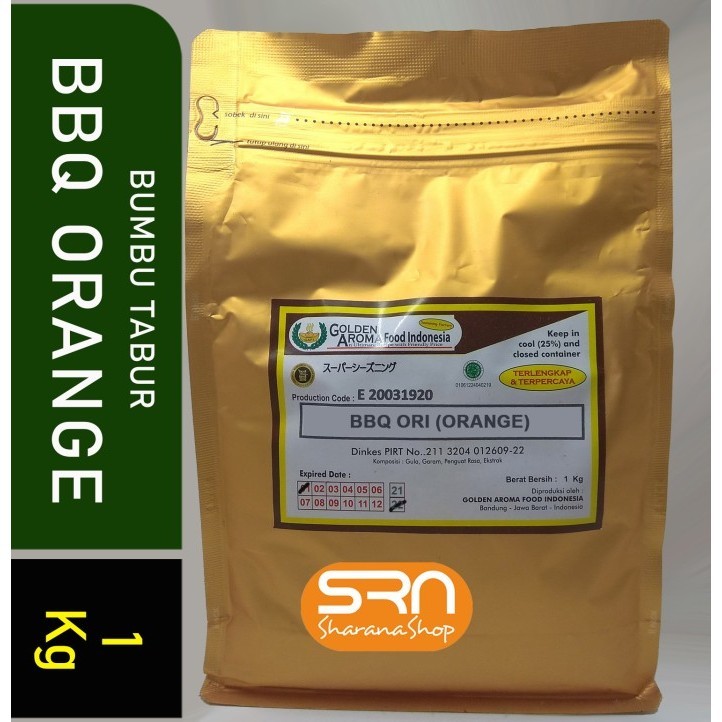 

Ready BUMBU TABUR 1 KG RASA BBQ BARBEQUE ORIGINAL ORANGE HALAL ENAK DIMAKAN