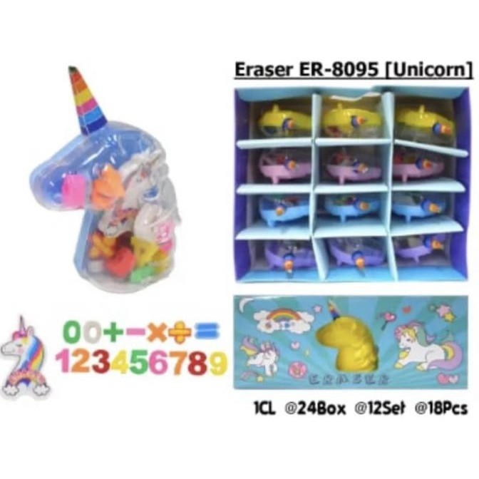 

penghapus pensil kotak bentuk unicorn satuan