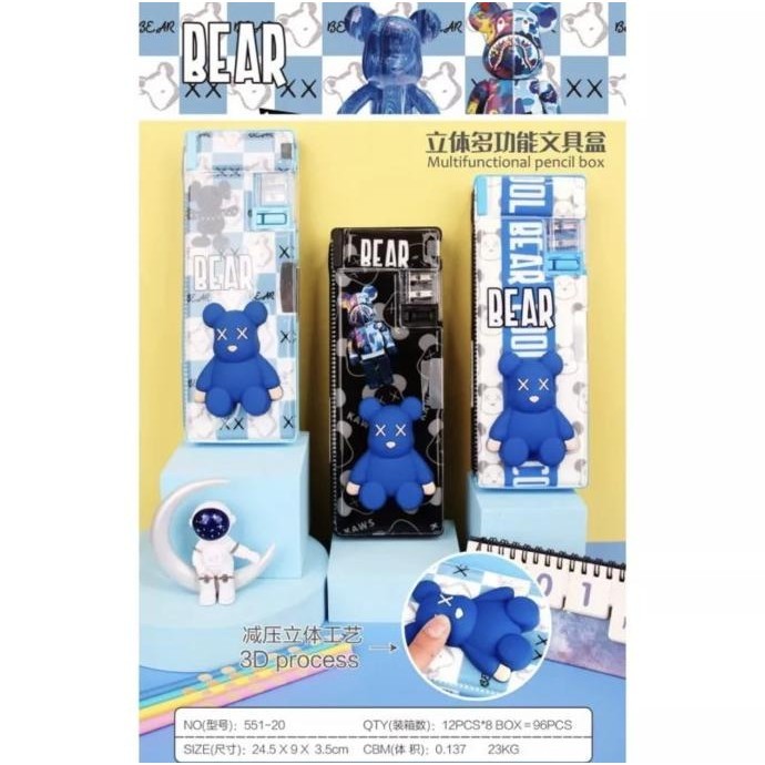 

coming soon! pencil case magnet squishy bear satuan