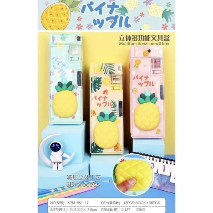 

coming soon! pencil case magnet squishy nanas satuan