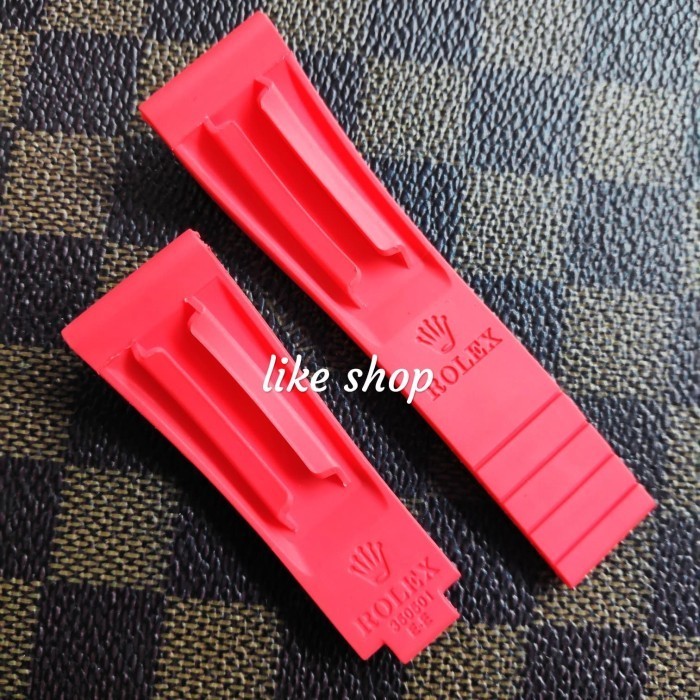 Limited Tali Strap Jam Tangan Rolex Karet Rubber Super Pria Merah