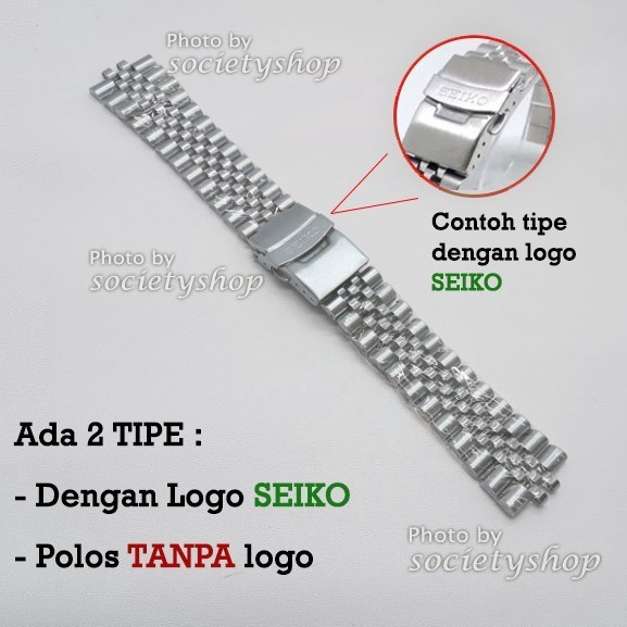 Jubilee Strap Rantai Jam Tangan Seiko Orient Kamasu Watch 22Mm Tali 22