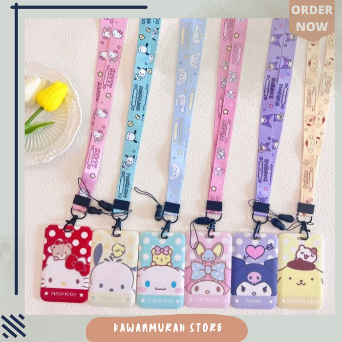 

Id Card Holder Motif Cute Sanrio / Name Tag Sanrio Lucu