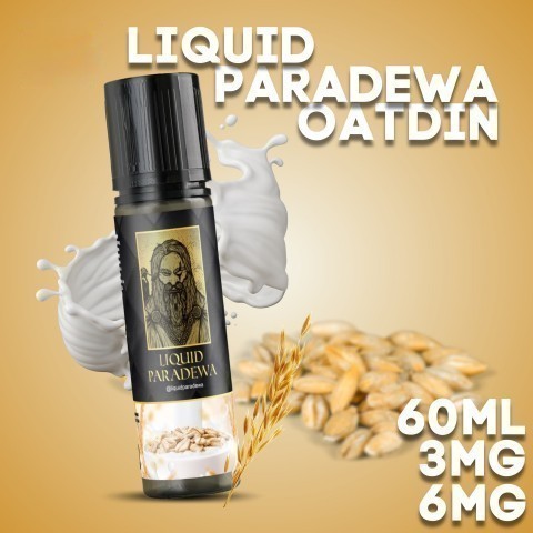 Ready botol 60ml freebased oatdin oatmilk PARADEWA creamy liquid