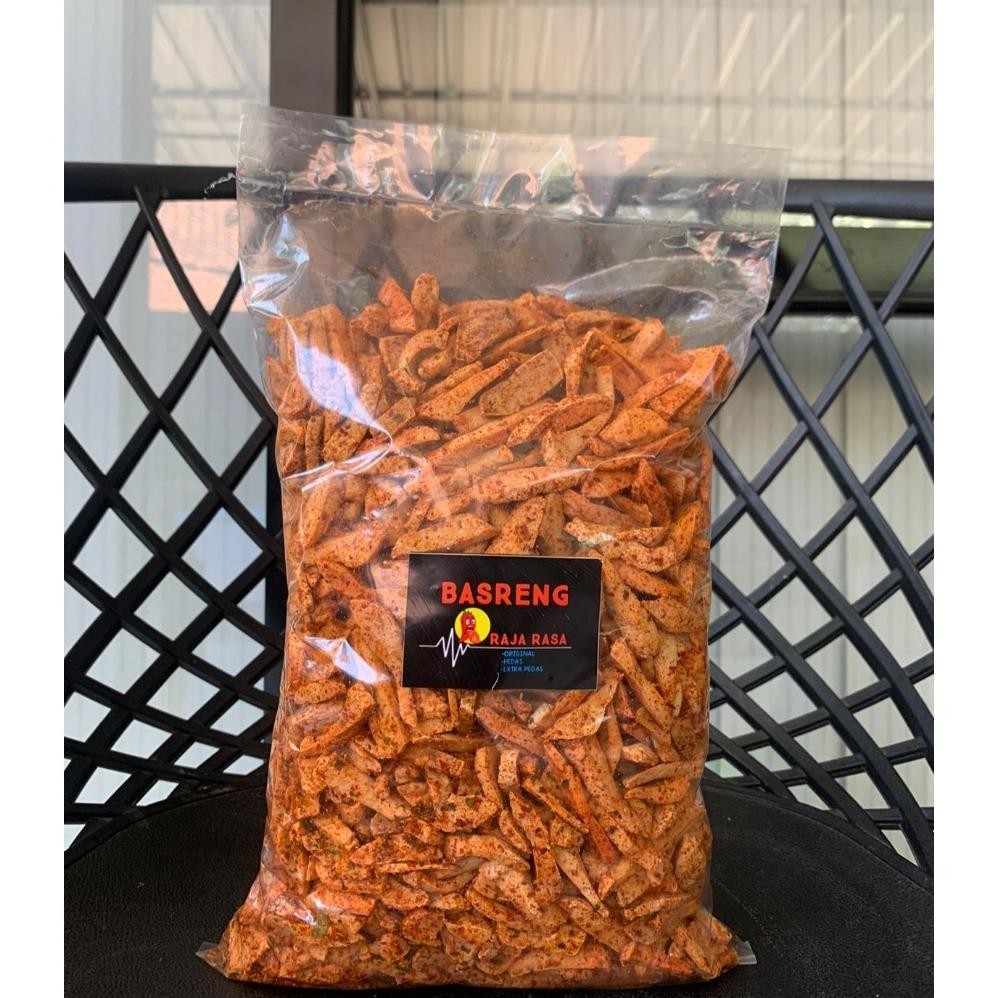 

Basreng 1Kg | Basreng Raja Rasa 1Kg Murah Extra Pedas Daun Jeruk | Basreng Murah | Basreng Kriuk