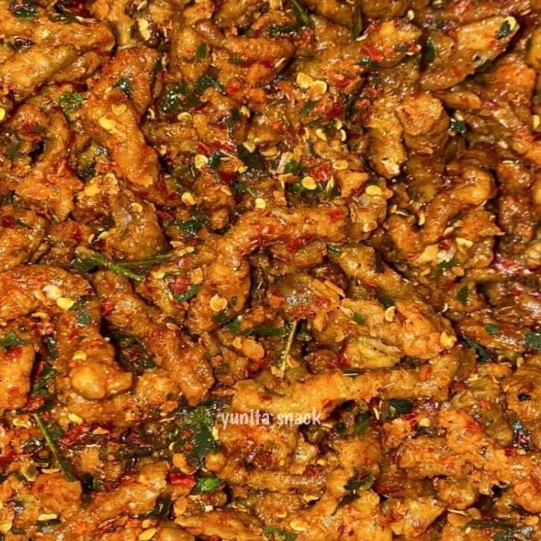 

Usus Ayam Crispy Pedas 250 Gram Original Asin Gurih