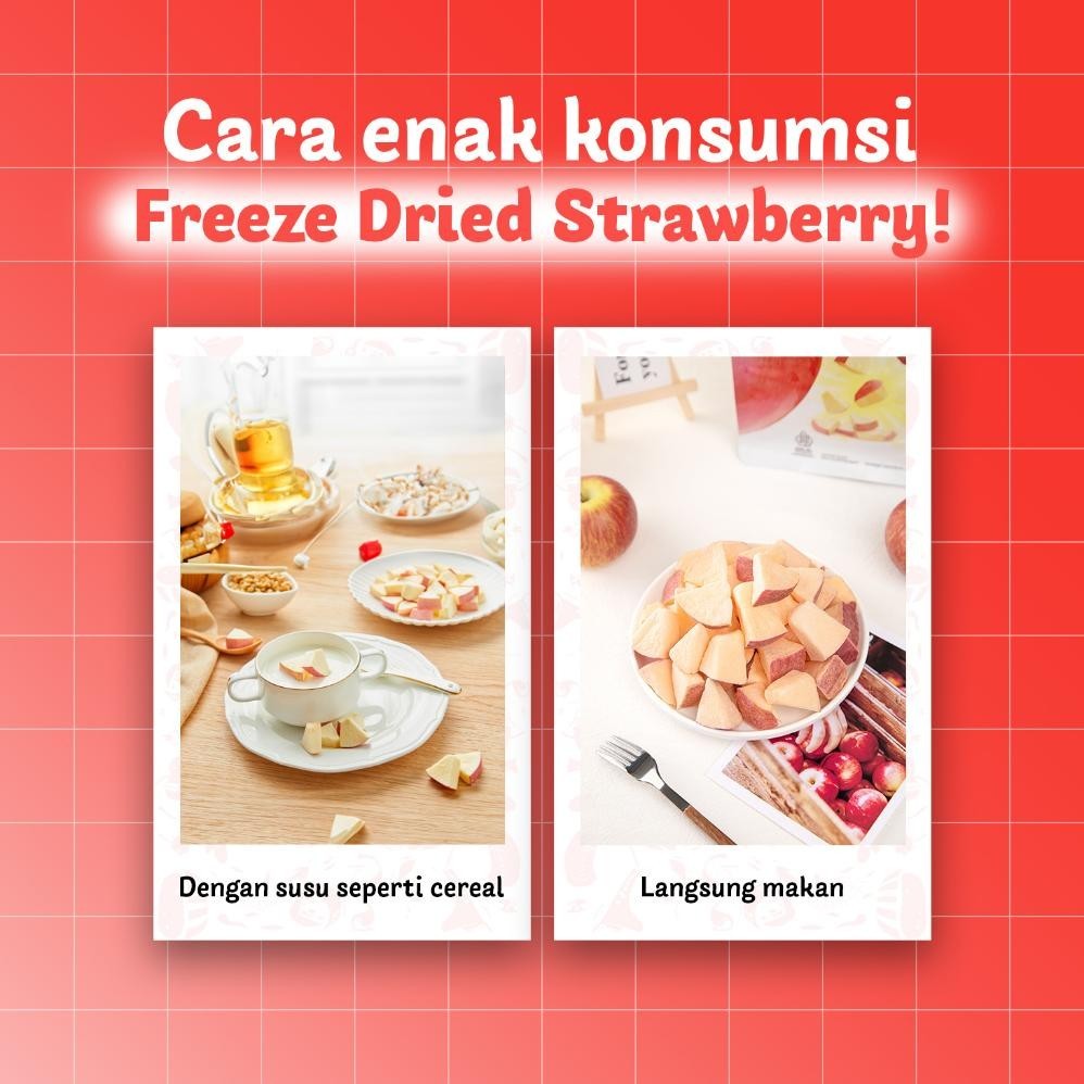 

Ursnacks Freeze Dried Strawberry - Snack Keripik Buah Stroberi