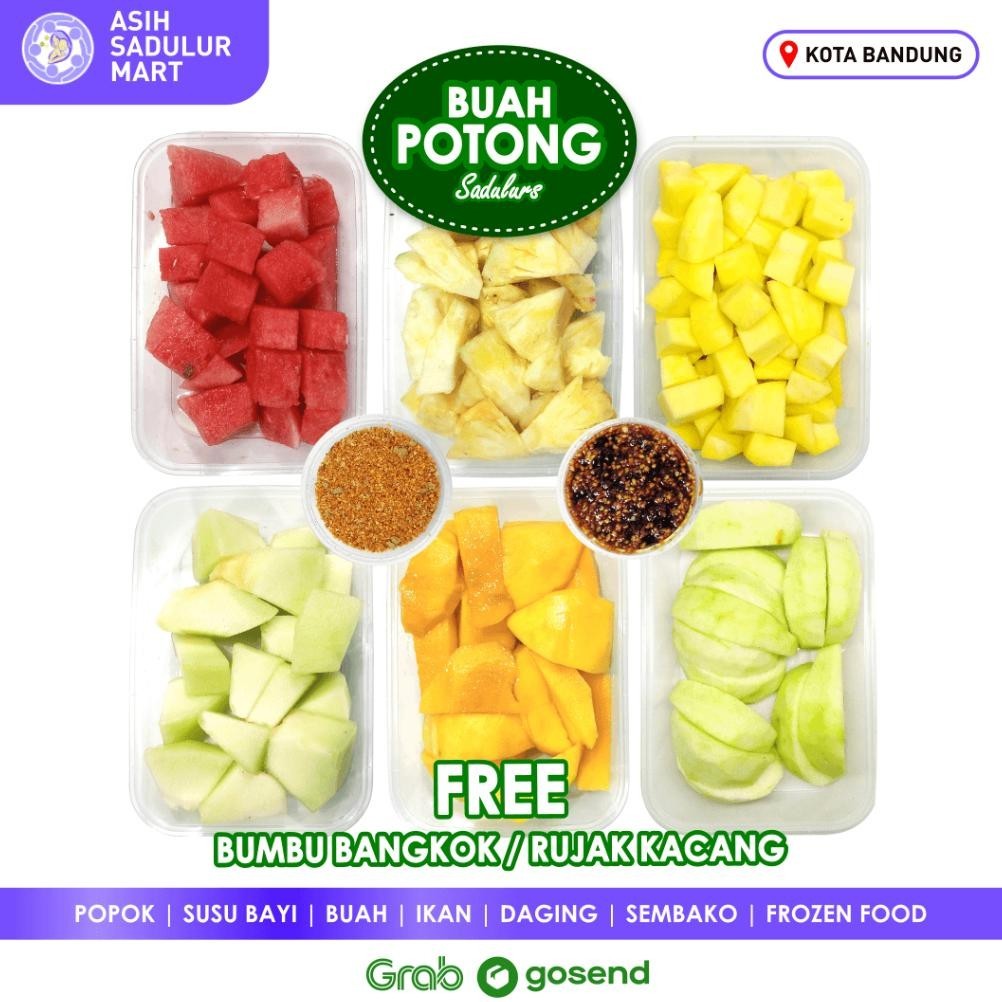 

Aneka Buah Potong +- 300Gr Dan Rujak Bandung Promo (Mangga, Buah Naga, Nanas, Pepaya, Semangka, Melon, Apel, Pear, Bengkuang, Jambu Kristal) | Asih Sadulur Mart