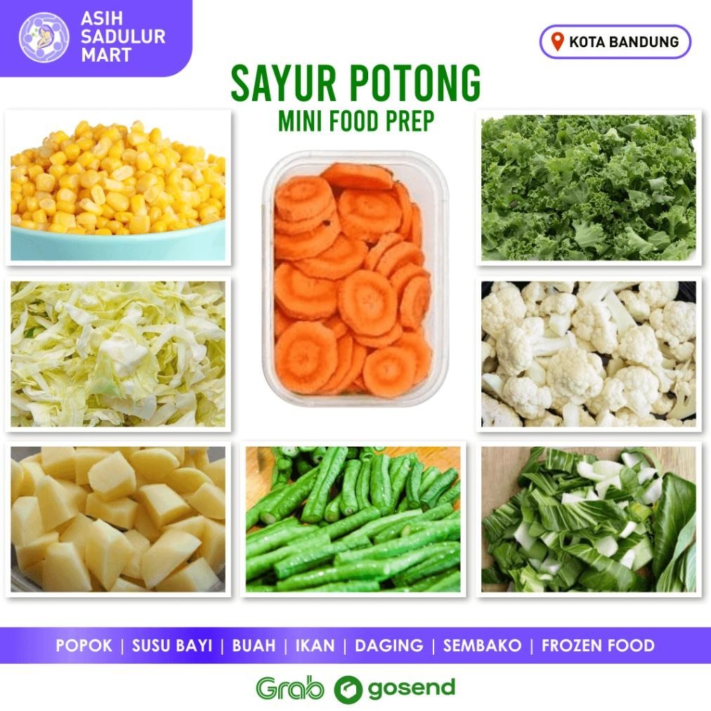 

Aneka Sayur Potong Siap Pakai / Foodprep Mini Promo Bandung