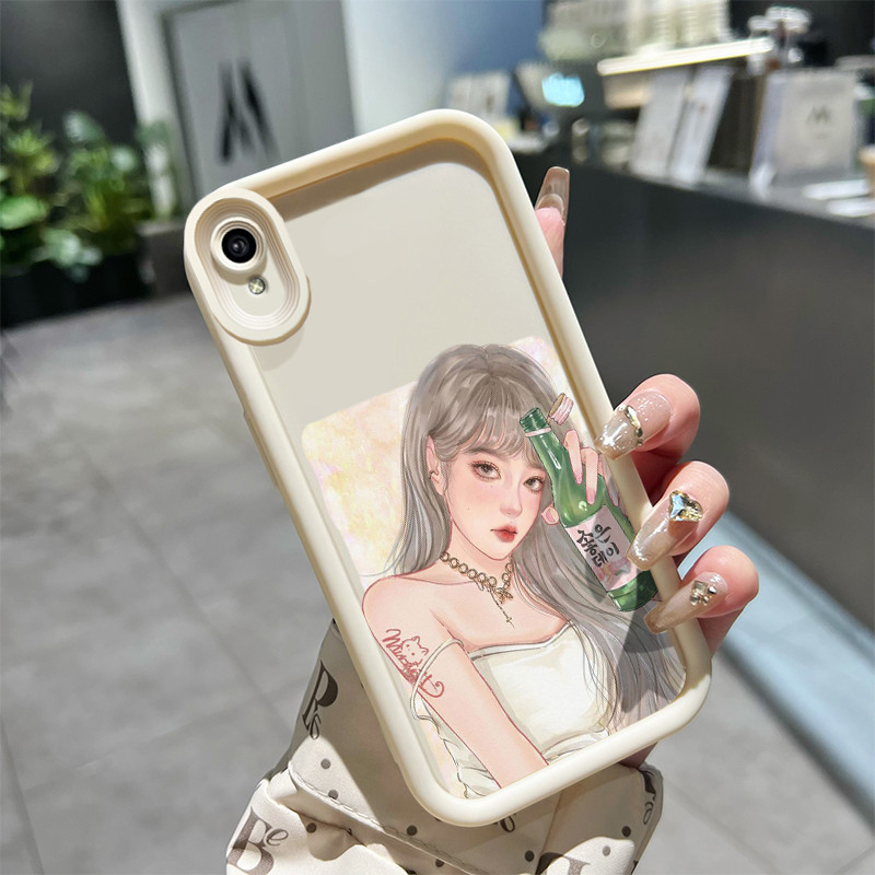 Casing Hp VIVO Y91C Y90 Y1s Case HP pelindung silikon Kesing lunak baru casing ponsel pola Manga per