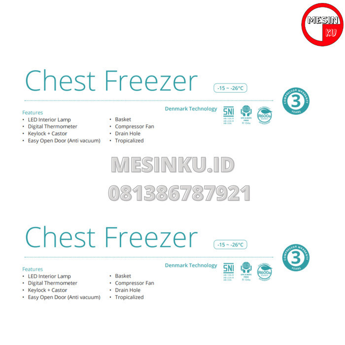 Chest Freezer Gea Ab108 - Ab-108R Box Freezer