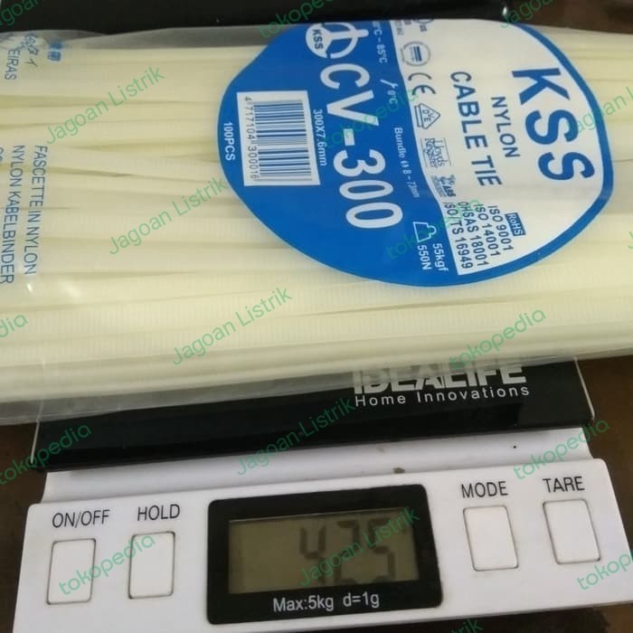 

Kabel Ties Cv 300 Kss 7.6Mm Gemuk Isi 100 Pcs Cable Tie Cv300